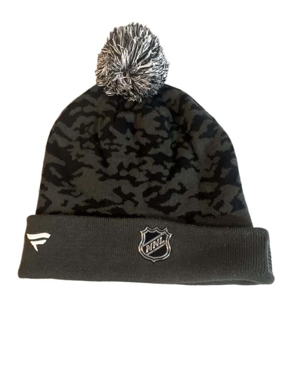 Fanatics Columbus Blue Jackets Military Appreciation Cuffed Knit Hat Pom